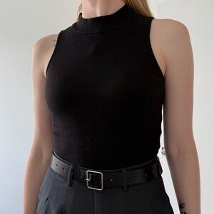 Black Sleeveless Top